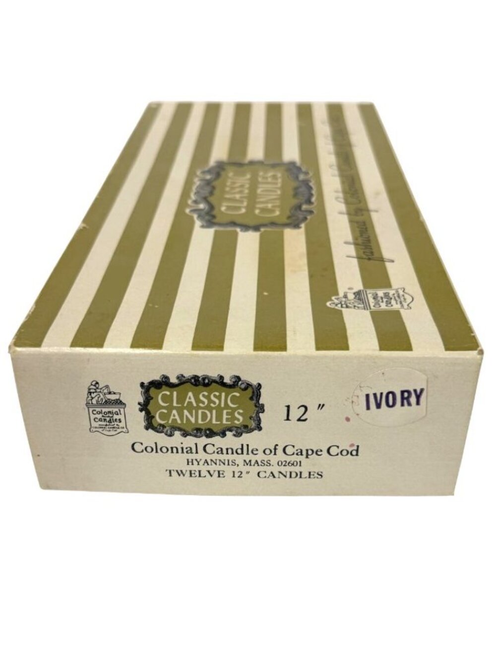 Vintage Colonial Candle Of Cape Cod 12 Classic 12” Candles Ivory New In Box USA - Picture 5 of 10